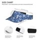thumbnail image 3 of Balery whiet Snowflake blue background Gorra deportiva con visera ajustable para mujer y hombre (talla única), 3 of 7