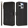 thumbnail image 2 of Zipper Wallet Leather Phone Case For iPhone 13 Pro, 2 of 5