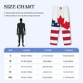 thumbnail image 4 of Sigee USA Canada Flag print Men's Pajama Pants Lounge Sleep Bottoms with Elastic Waistband and Pockets-Small, 4 of 6