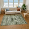 thumbnail image 7 of Addison Rugs Mayfield Premium Machine Washable Transitional Stripes Olive Rectangle Rug, 10' X 14' Machine Washable Transitional Stripes Olive Oversized Sherpa Throw Blanket, 7 of 7