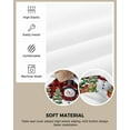 thumbnail image 2 of Christmas Chair Seat Covers for Dining Room Stretch Chair Seat Covers Set of 6, Winter Snowman Xmas Trees Balls Red Black Plaid Chair Seat Protector Cushion Slipcovers for Kitchen Restaurant Office, 2 of 6