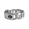 thumbnail image 2 of Harley-Davidson Women's B&S Mariner Chain Ring - Silver Stainless Steel (5), Harley Davidson, 2 of 3