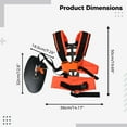 thumbnail image 6 of Trimmer Shoulder Strap, Padded Belt Double Trimmer Carrying Strap, Adjustable Easy Release Brush Cutter Harness Shoulder for Lawn Mowers(Orange), 6 of 7