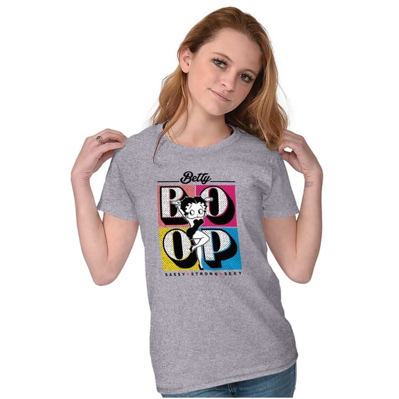 Betty Boop Classic Strong Cutie Women's T Shirt Ladies Tee Brisco Brands S
