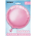 thumbnail image 2 of Foil Balloon, Round, 18 in, Light Pink, 1ct, 2 of 2
