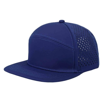 Golf Baseball Cap Womens Mens Breathable Mesh Folding Outdoor Hat Quick Drying Sport Running Workout Sun Hats Blue
