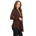 thumbnail image 3 of Women's Solid Open Front Long Sleeve Lightweight Soft Basic Sweater Cardigan, 3 of 4