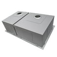 thumbnail image 5 of Ruvati 33 x 22 inch Drop-in 60/40 Double Bowl 16 Gauge Topmount Kitchen Sink, 5 of 12