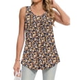thumbnail image 2 of Bovemsi Camisole Tops for Women Tank New Summer Sleeveless Blouses Crew Neck Shirts Printed Casual Vest Basic Tanks, 2 of 6