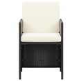 thumbnail image 2 of vidaXL Garden Chairs 4 pcs Poly Rattan Black, 2 of 5