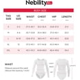 thumbnail image 6 of SMZ Long Sleeve Bodysuit for Women Tummy Control Crew Neck Body Suit Tops Slim Fit, 6 of 11