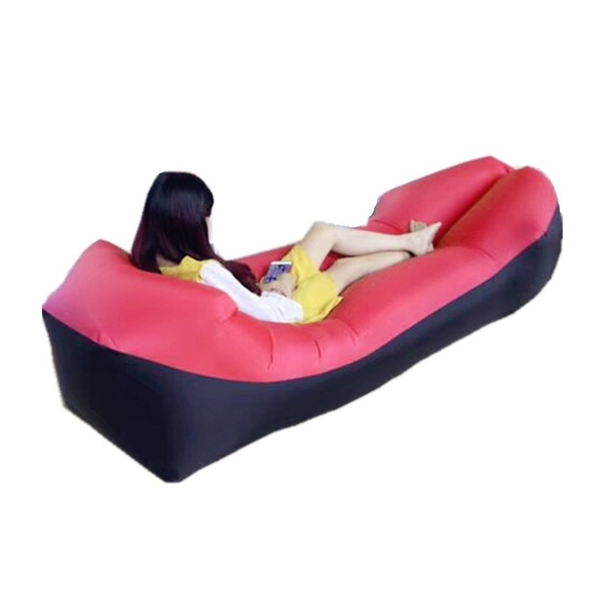 Inflatable Lounger Air Sofa Color Block Inflatable Couch for Backyard Beach Camping Walmart Canada