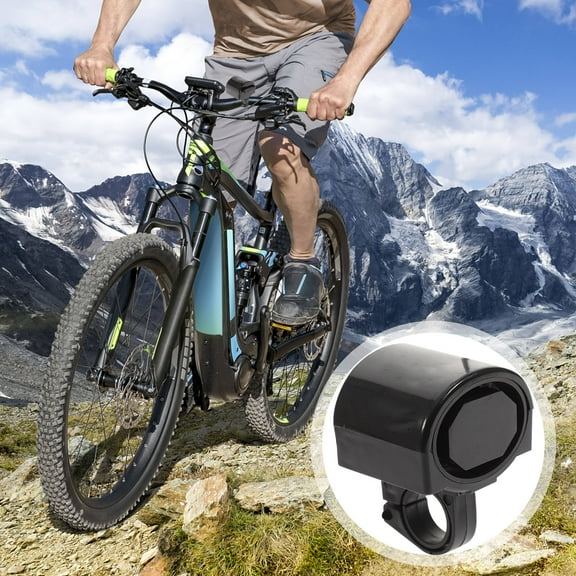 Raindrops Electronic Bike Horn Trumpet Black ABS Easy Install Night Visibility Safety Alert