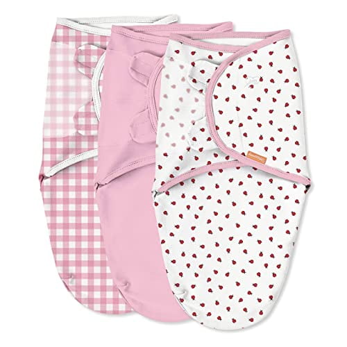 SwaddleMe Original Swaddle Size Small Medium 0 3 Months 3 Pack Ladybug Picnic Easy To Use Newborn Swaddle Wrap Keeps Baby Cozy And Secure And Helps Prevent Startle Reflex Walmart