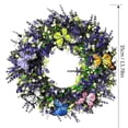 thumbnail image 3 of Bcylexb Floral Wreaths for Front Door, 13.8" Artificial Colorful Flower Door Wreath All Season Hanging Wreaths for Garden Porch Wall Window Decor, 3 of 6