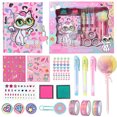 thumbnail image 2 of Diario gatos YOYTOO con cerradura y llaves, set papelería, unicornio, regalo niñas 4-12 años, 2 of 3