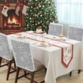 thumbnail image 4 of Winter Snowflakes Chair Covers Set of 6 Christmas Abstract Art Gray Background Chair Back Covers Stretch Removable Washable Slipcovers Protector for Dining Room Kitchen Party Decor, 4 of 5