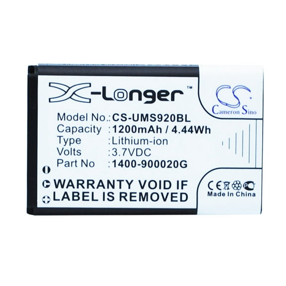 Battery for Unitech 1400-900020G Wireless Barcode Scanner MS920 1200mAh NEW