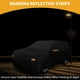 thumbnail image 3 of Funda para auto impermeable para todo clima, protección exterior completa contra el sol y la lluvia, con tiras reflectantes, negra para Toyota Grand Highlander, 3 of 5