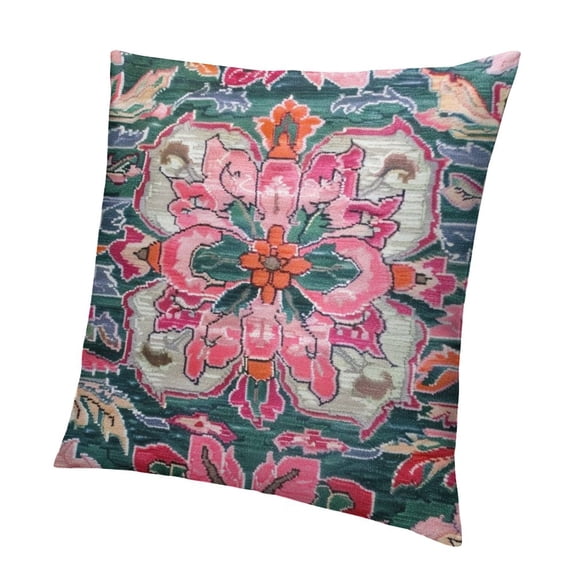 BANET Lilac Throw Pillow Covers, Carpet Double Sided Pattern Soft Plush Cushion Cover for Couch Sofa Bed Decorative,Only Pillowcase (No Insert) 12x12in