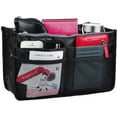 thumbnail image 2 of FZCHUN-Upgrade Purse Handbag Organizer Insert Bag in Bag 13 Pockets with Handle Black Medium, 2 of 4
