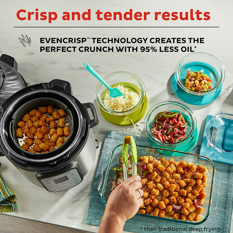  Instant Pot Pro Crisp 11-in-1 Air Fryer and Electric Pressure  Cooker Combo with Multicooker Lids that Air Fries, Steams, Slow Cooks,  Sautés, Dehydrates, & More, Free App With Over 800 Recipes