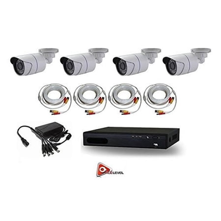 Acelevel 4 Channel HD AHD DVR Kit with 1TB and 4 x 720p Night Vision Weatherproof Bullet Cameras