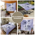 thumbnail image 6 of Purple Floral Tapestry for Bedroom Wall Hanging Tapestry, Vintage Botanical Gradient Pastel Painting Ceiling Backdrop Tapestries Poster Blanket Wall Decor for Teens Room Living Room Dorm 39" x 59", 6 of 8