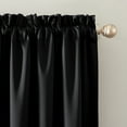 thumbnail image 4 of Sun Zero Malmo 1-Piece Theater Grade Extreme 100% Blackout Rod Pocket Curtain Panel, 52"X84", Black, 4 of 11