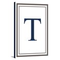 thumbnail image 1 of Monogram - Estate - Gray & Blue - T (12x18 Gallery Wrapped Stretched Canvas), 1 of 1