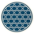 thumbnail image 6 of SAFAVIEH Courtyard Allison Geometric Bordered Indoor/Outdoor Runner Rug, 2'3" x 6'7", Navy/Beige, 6 of 9