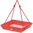 thumbnail image 4 of Birds Choice 11.25" Color Pop Collection Recycled Plastic Hanging Tray Bird Feeder, Red, 4 of 4