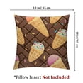 thumbnail image 4 of Cute dessert pillowcase, cushion cover, ice cream pattern sofa pillowcase, popsicle pattern  Set of 2 Multiple specifications, 4 of 7
