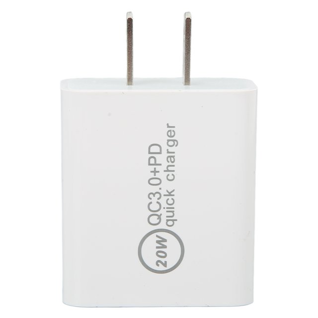 Cargador rápido 20w qc3.0 PD Cargador rápido de carga rápida de doble puerto Blanco oso de fresa