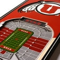thumbnail image 2 of Utah Utes 6'' x 19'' 3D StadiumView Banner, 2 of 3