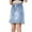 Light Blue, variant on KAUOD Girl’s Midi Knee Length Denim Skirts with Pockets Elastic High Waist Casual A Line Jean Dress Classic Streetwear