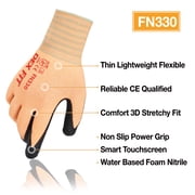 DEXFIT FN330 Orange Multipurpose Nitrile Coated Work Gloves (Firm Grip, Durable, Large) - 3 Pairs