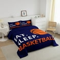 thumbnail image 3 of Erosebridal American Basketball Comforter Sets Queen Size,Ball Game Bedding Queen Comforter Set,Sport Gamer Room Decorative,Reversible,3Pcs, 3 of 8