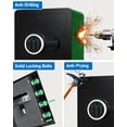 thumbnail image 3 of Riflevault 2.0 Cu Ft Biometric Safe with Fireproof & Waterproof Bag, Large Home & Office Security Cabinet with Fingerprint Scanner, Digital Keypad, LED Light & Adjustable Shelves, 3 of 6