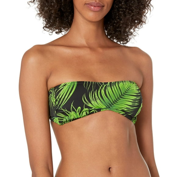 Norma Kamali Women's Standard Sunglass Bra, Palm Leaf, L