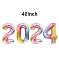thumbnail image 4 of 32 inch 40 inch large digital aluminum balloon digital balloon suit New Year's Day New Year's Eve decoration - style：red；, 4 of 6