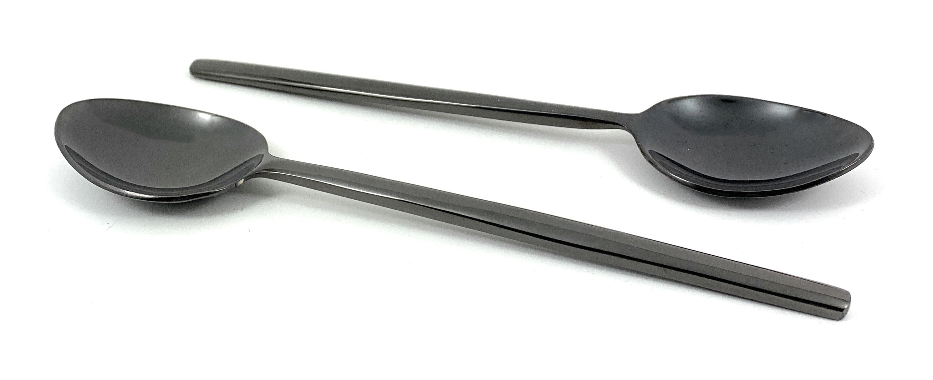 Tablespoons Set of 6 Piecces (Stainless Steel, Black Glossy) Walmart