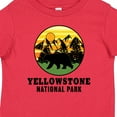 thumbnail image 4 of Inktastic Yellowstone National Park with Bear Mountains and Trees Cricle Boys or Girls Baby T-Shirt, 4 of 5