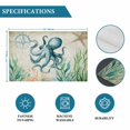 thumbnail image 6 of Octopus Coastal Placemats Set of 6, Vintage Nautical Ocean Starfish Compass Placemats for Dining Table, Place Mats for Kitchen Tabletop, Waterproof Wipeable Dining Table Mats Set, 6 of 9