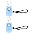 thumbnail image 4 of 2 uds alarma de seguridad estilo oso alarmas de emergencia llavero dispositivos de protección para mujeres niñas niños ancianos azul y azul, 4 of 5