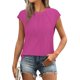 thumbnail image 4 of mfyjkho Tops Bohemios Para Mujer, Blusa Holgada De Manga Corta Con Lentejuelas Y Cuello Redondo Para Mujer Tops Para Hacer Ejercicio Para Mujer M, 4 of 8