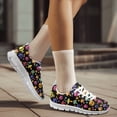 thumbnail image 6 of chaqlin Skull Sneakers for Women Men Size 5.5 Breathable Lace Up Running Mesh Shoes Mushroom Low Top Walking Shoes Outdoor Slip on Training Flats, 6 of 7