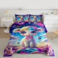 thumbnail image 2 of Feelyou Dreamy Cute Sheep Bedding Comforter Set for Teens, Outer Space Planet Twin Comforter Sets, Mystic Starry Sky Reversible Bedding Set, Super Cozy Room Decor, 2 Pieces, 2 of 8