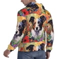 thumbnail image 6 of Wukai Colorful Flower Dog Print Men Hoodies Fleece Sweatshirts Long Sleeve Sweaters Pullover Fall Outfits Winter Clothes-4X-Large, 6 of 7