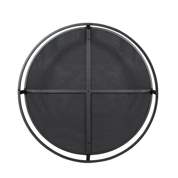 Furniture of America Olive Velvet Fabric 39" Wide Round Cocktail Ottoman